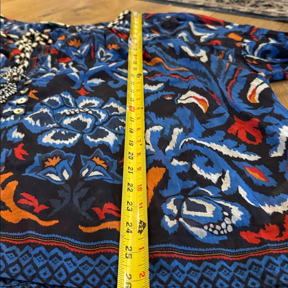 FARM Rio Blue and Orange Blouse - Picture 12 of 12
